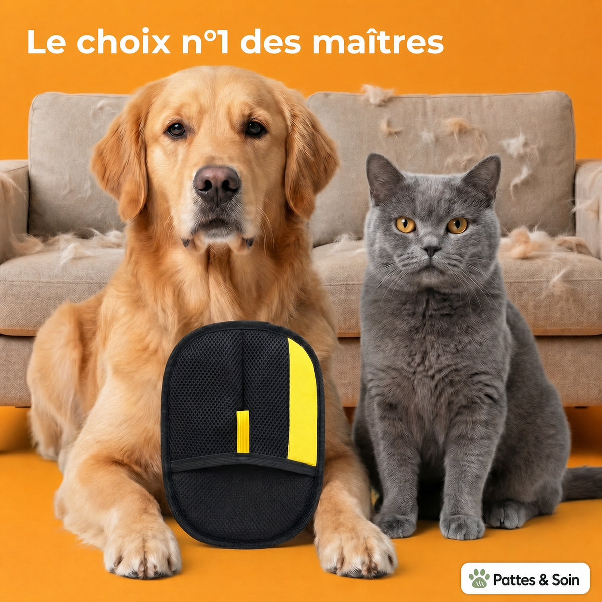 Gant Attrape-Poils — Chats et chiens